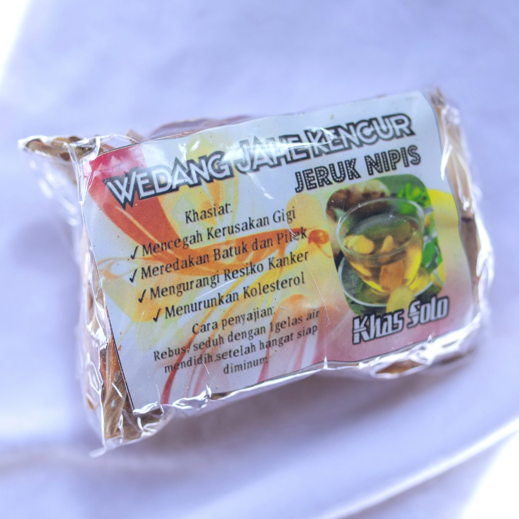 

Wedang/jamu JAHE KENCUR JERUK NIPIS Rempah Komplit 1bks