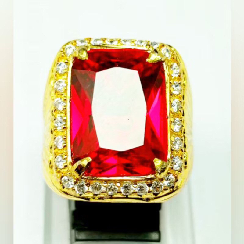 CINCIN BATU MERAH SIAM ASLI