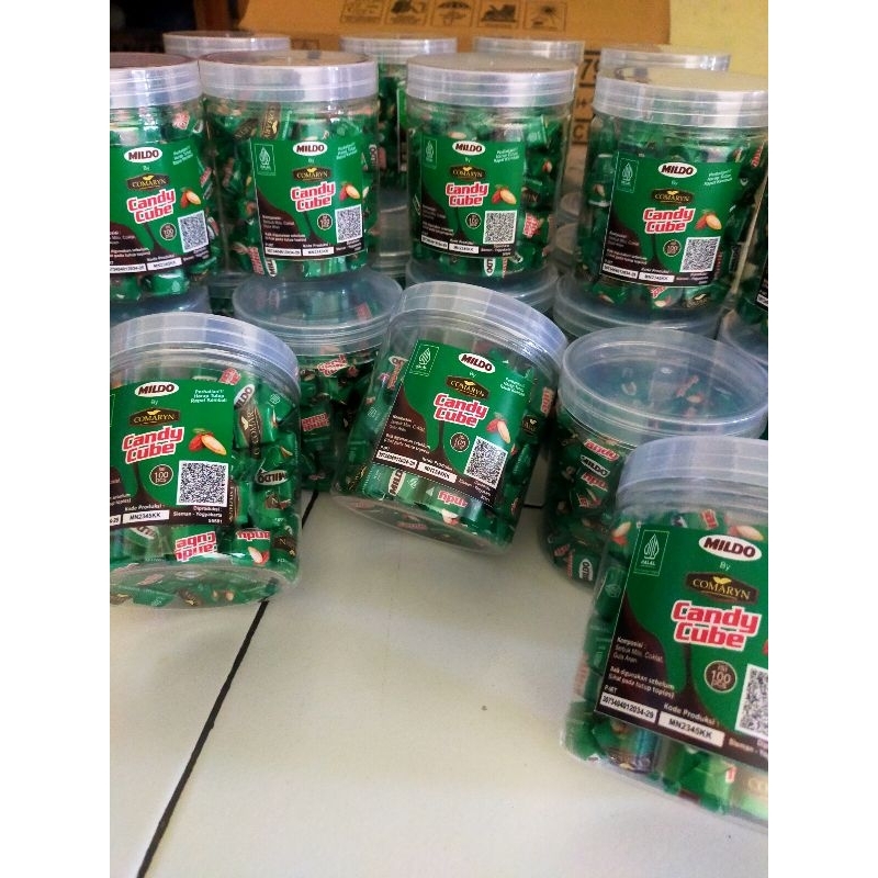 

Mildo permen coklat di mix gula aren isi 100 pcs.
