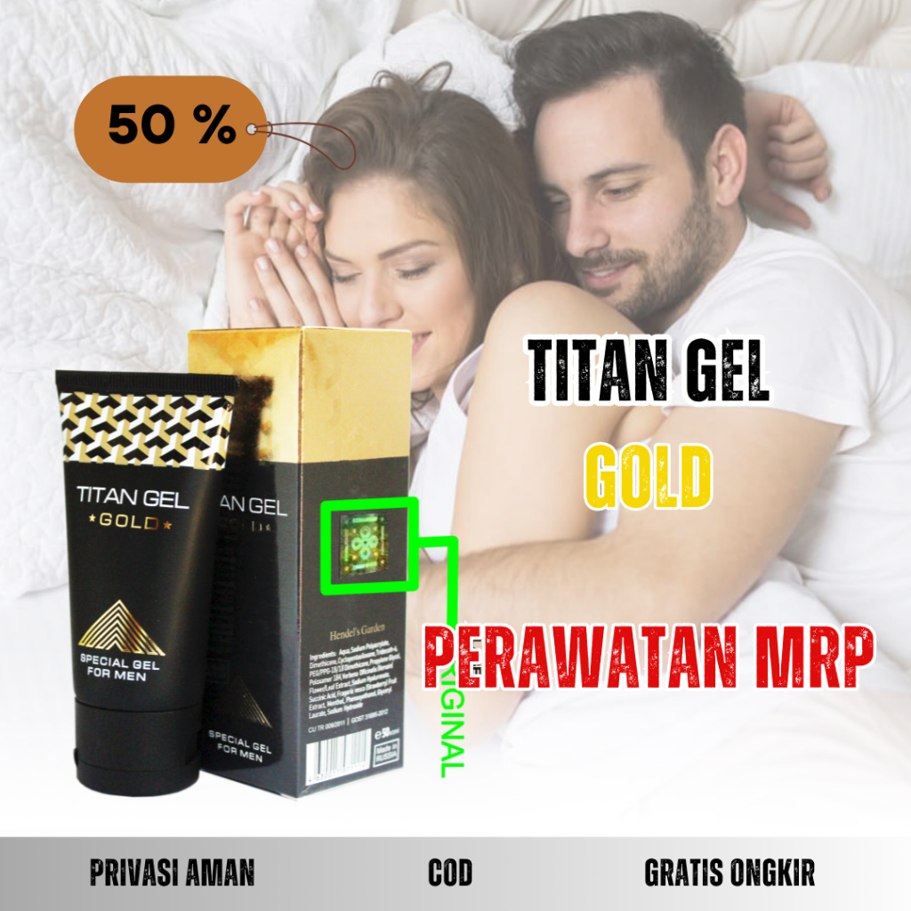 HERBAL OLES PEMBESAR PENISS TITAN GEL GOLD ORIGINAL ASLI RUSIA
