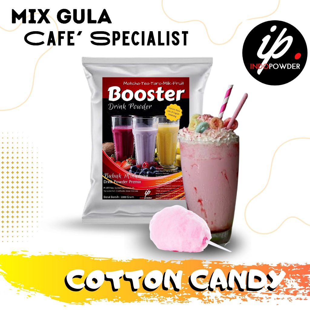 

IP Kendal - Bubuk Minuman Rasa COTTON CANDY 1Kg Untuk Cafe, Resto & Usaha Minuman