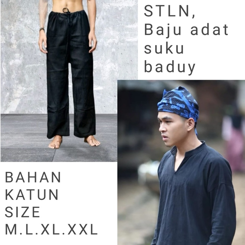 set pakian baju adat baduy baju koko baduy dalam