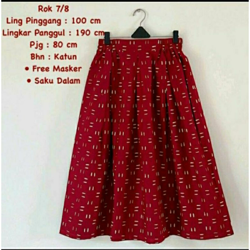 Rok 7/8 Batik Solo Rok Batik Wanita