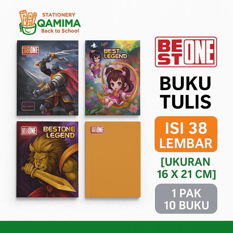 

Buku Tulis 38 Lembar BEST ONE (10 pcs)