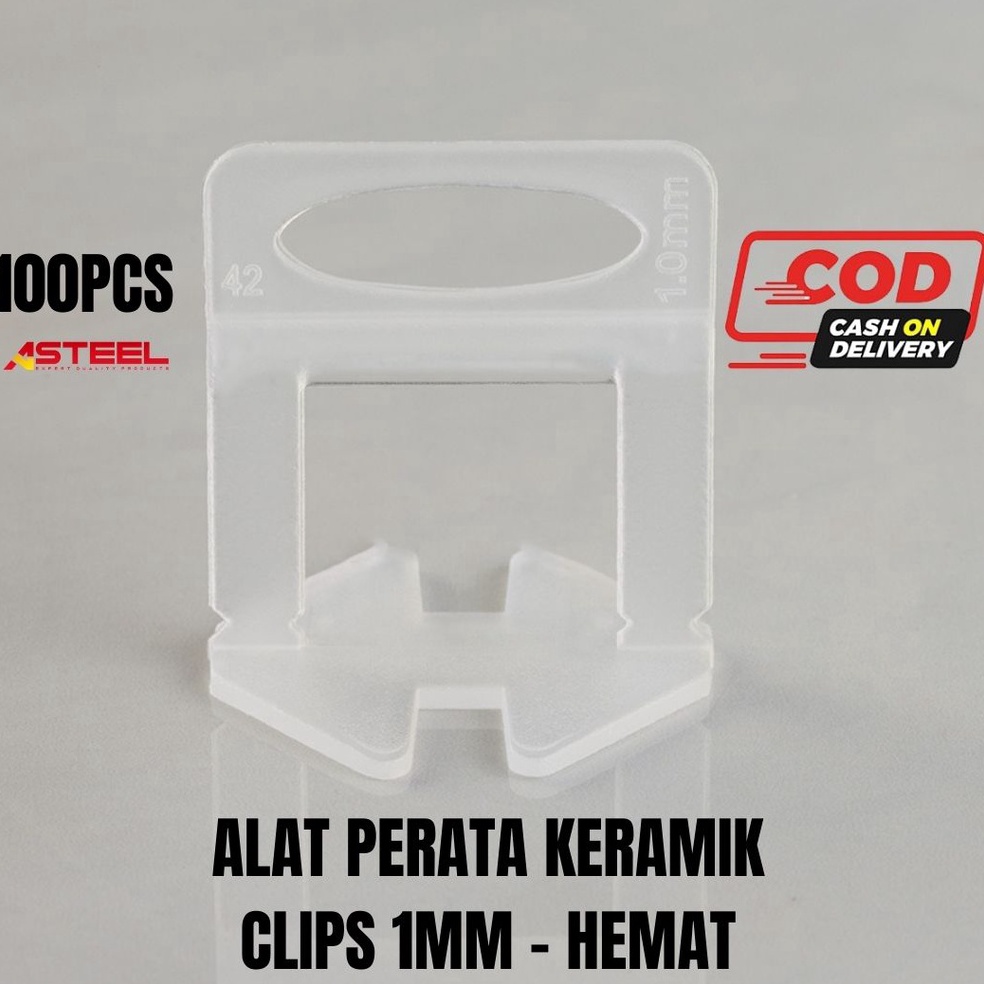 55TERBAIK ASTEEL Promo Hemat Clips 1mm Alat Perata Keramik Tile Leveling System Murah  Klip 1mm Pera