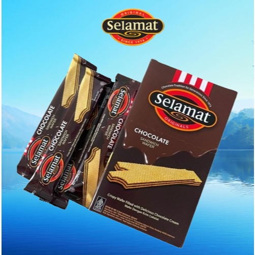 

Selamat Wafer Chocolate Sandwich Wafer 1 Box 20 Pcs