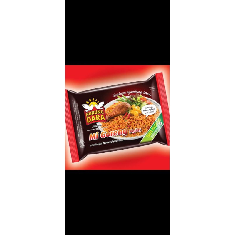 Mie Burung Dara Goreng Pedas