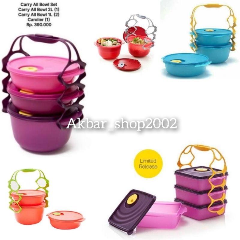 Rantang crystalwave goodie box dan caryy all bowl tupperware