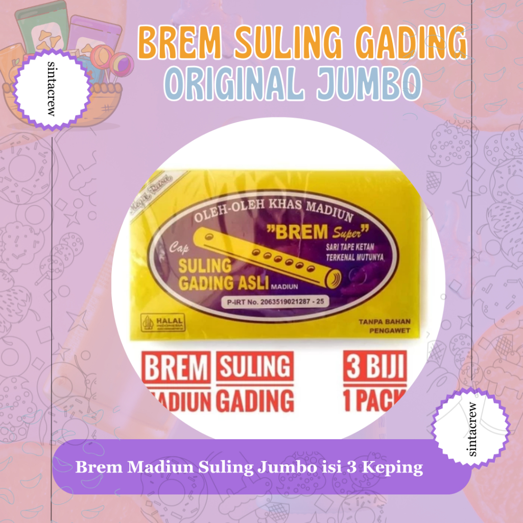 

Brem Madiun Suling Jumbo isi 3 Keping