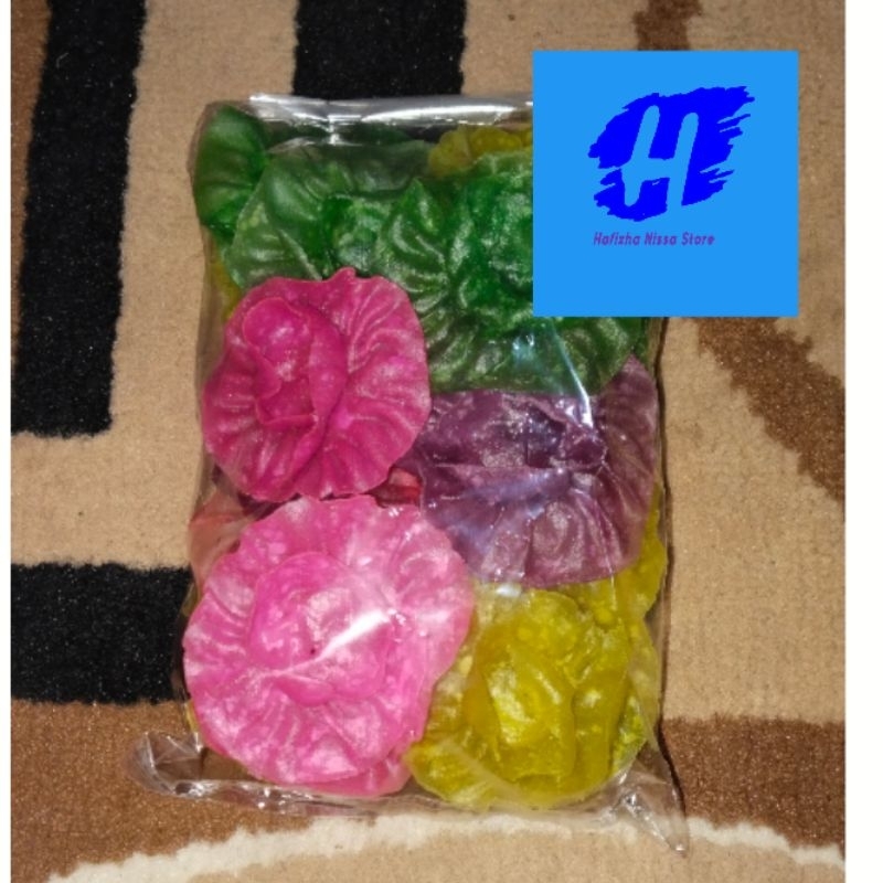 

PARERED/KEMBANG ROSE/KERUPUK DAPROS MENTAH isi 20 pcs (FREE KARDUS BUBBLE WARP & FRAGILE)