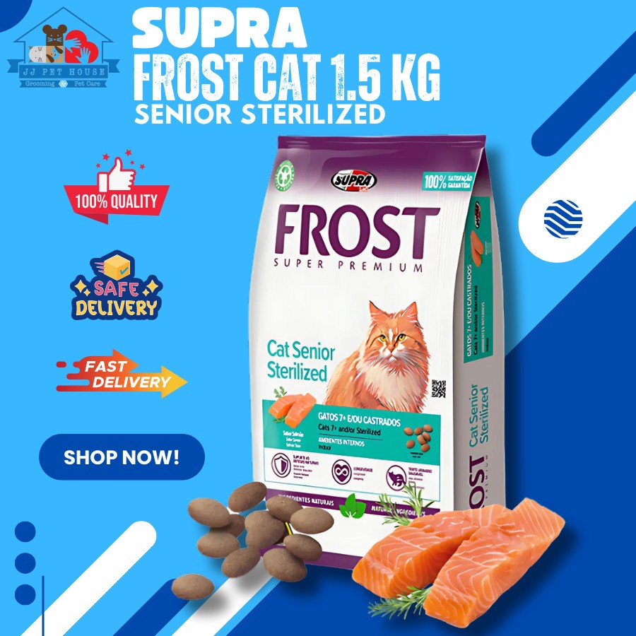 MAKANAN KUCING NEW FROST CAT SENIOR STERILIZED 1.5KG MDT6851 / DRY CAT FOOD / CAT FOOD