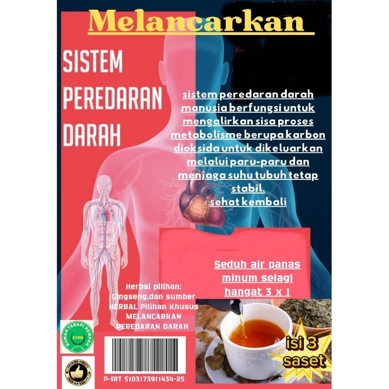 

Herbal Peredaran darah , memperlancar aliran acara