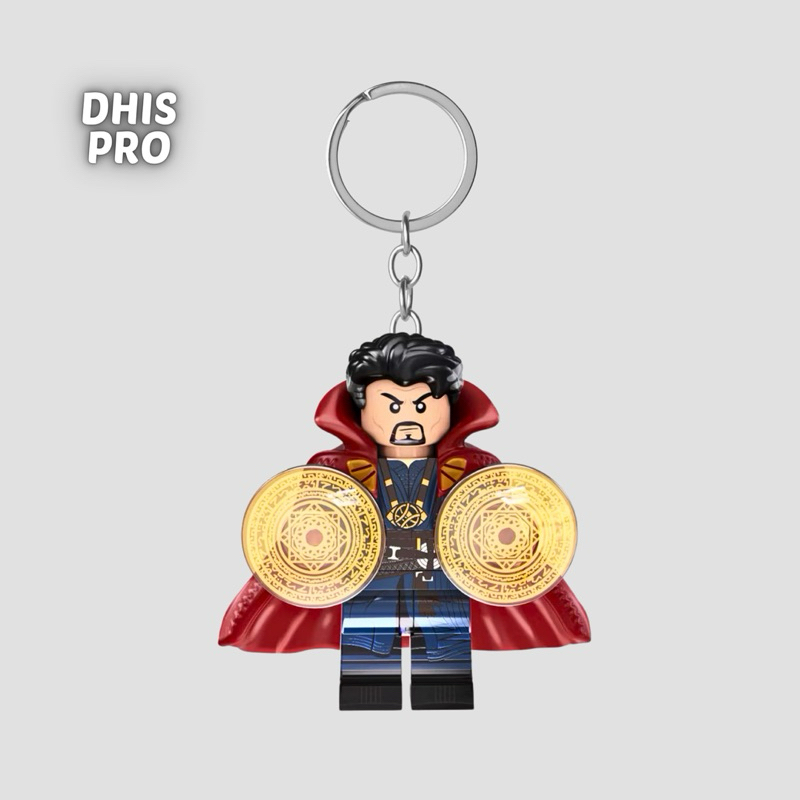 Dhis Project Gantungan Kunci LEGO Minifigure Dr Strange Midnight Sons Marvel