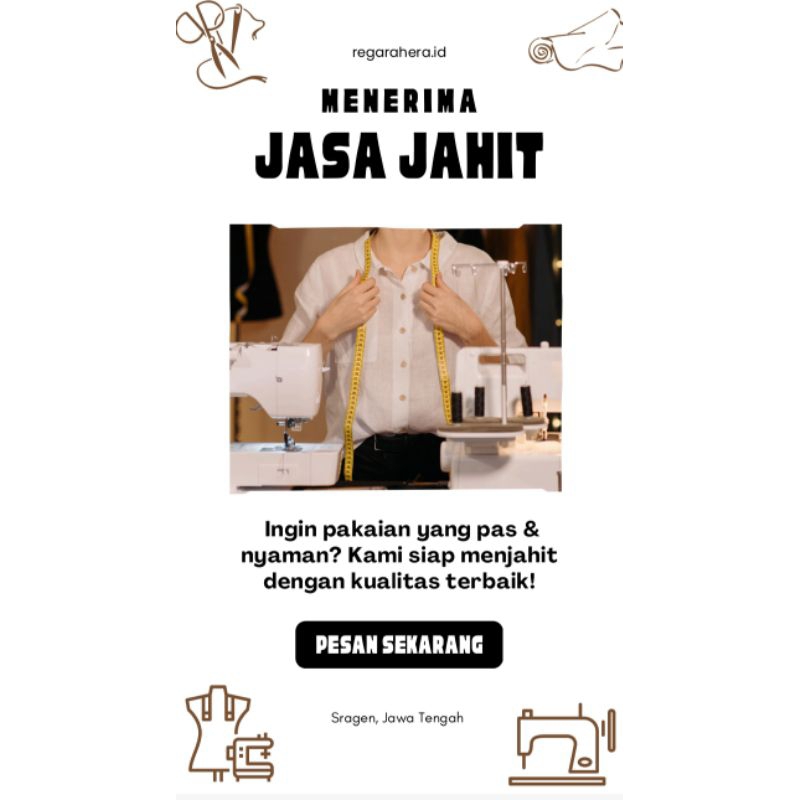 Jasa Jahit Online I Kemeja, Dress, Gamis, Seragam