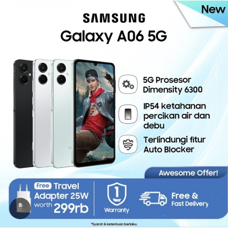 SAMSUNG A06 5G 6+6/128, GARANSI RESMI SEIN 1THN‼️