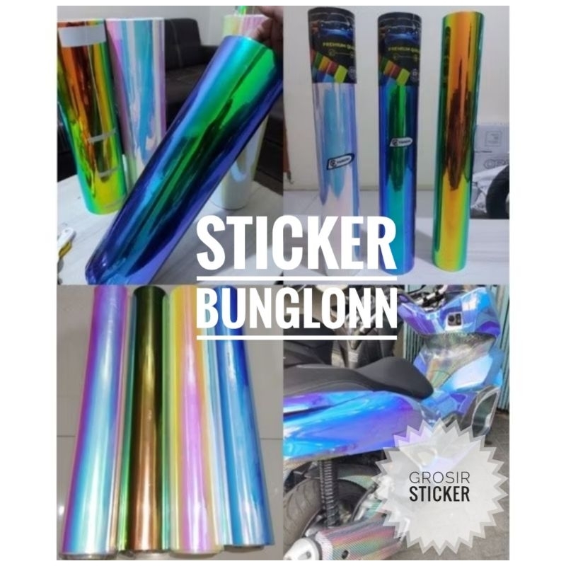 stiker skotlet bunglon chrome sticker motor dan mobil
