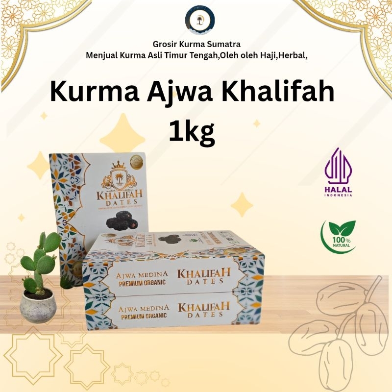 

Kurma Ajwa Premium Khalifah 1kg - Kurma Timur Tengah