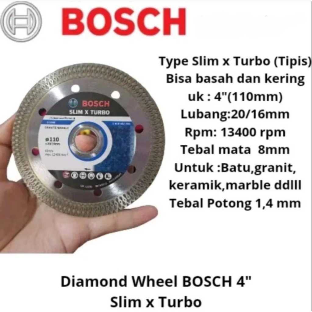 Diamond wheel  4"  Slim x Turbo/Mata pisau Gerinda potong keramik Slim x Turbo 4"