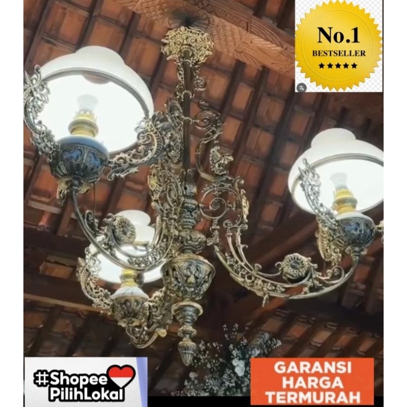 Lampu GANTUNG ANTIK JAWA BETAWI BALI,lampu JOGLO,LAMPU ESTETIK,LAMPU ANTIK CABANG 3j