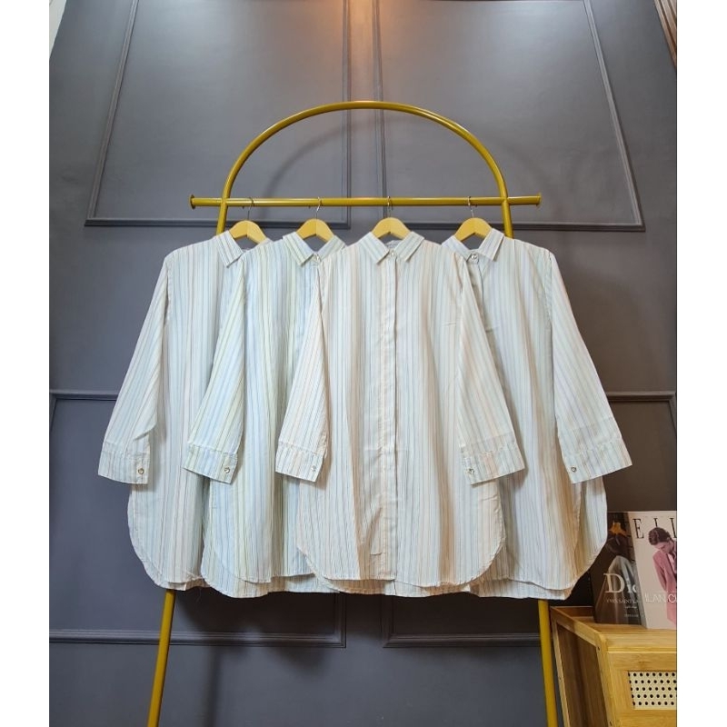 Tunik salur katun premium