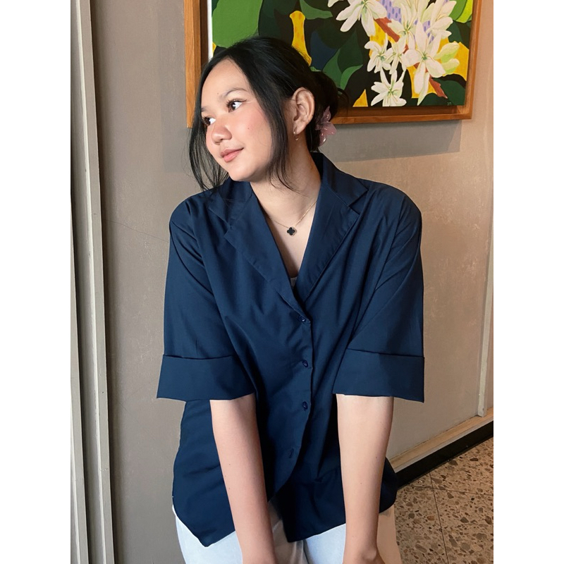 Adora - Kemeja Oversize Wanita Vintage