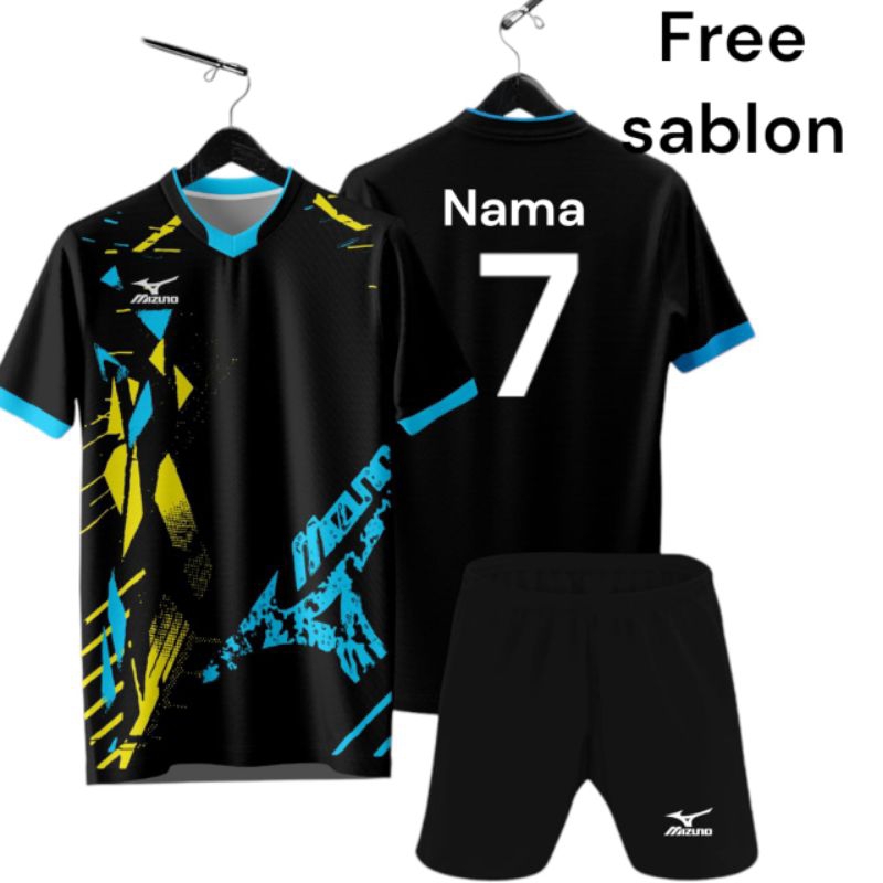 BAJU BOLA JERSEY SABLON NAMA NOMOR  BAJU BOLA FUTSAL VOLI JERSEY FUTSAL