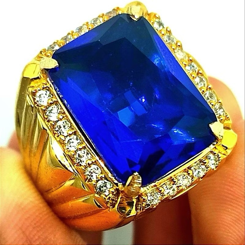 Bayar Ditempat Cincin King Safir Cutting Kotak Ring Perak Bangkok 926