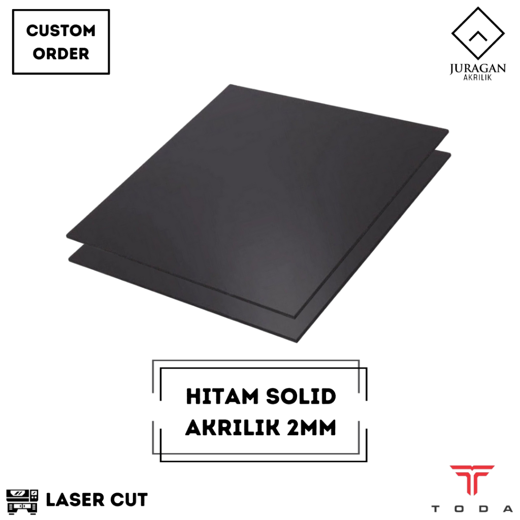 

Akrilik Toda Hiatam Solid 2mm Rp19 / cm persegi