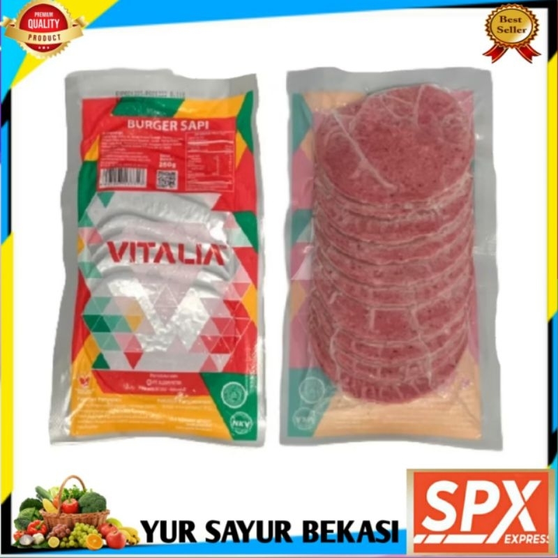 

Vitalia Burger Sapi 250gr (isi 10).