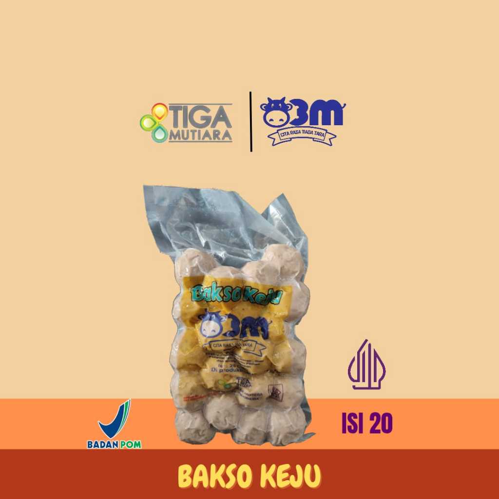 

Baso/Bakso Keju Isi 20 Tiga Mutiara