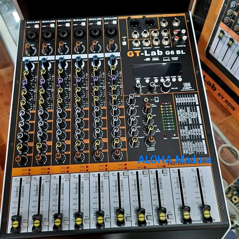 Mixer GT Lab 6 Channel+Kompres