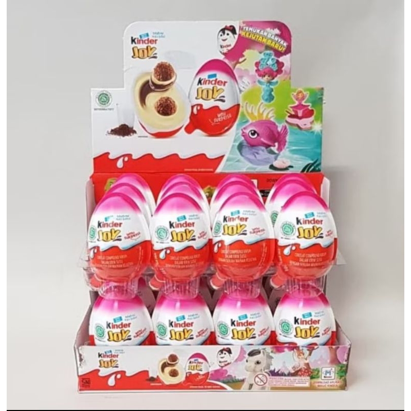 

1 Box isi 24Pcs Kinder Joy Chocolate Boy or Girl (Kinderjoy) 20 gr