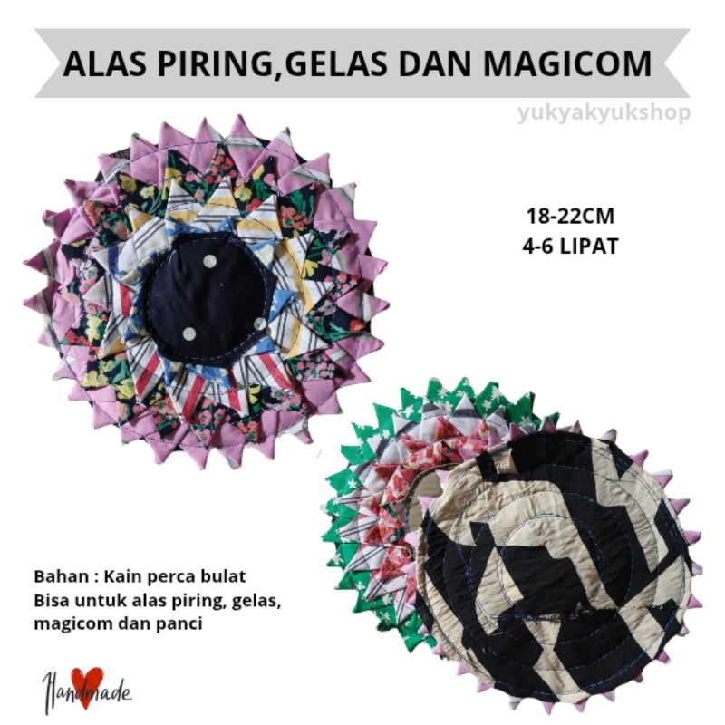 Kain Perca Tatakan Alas Piring dan Gelas