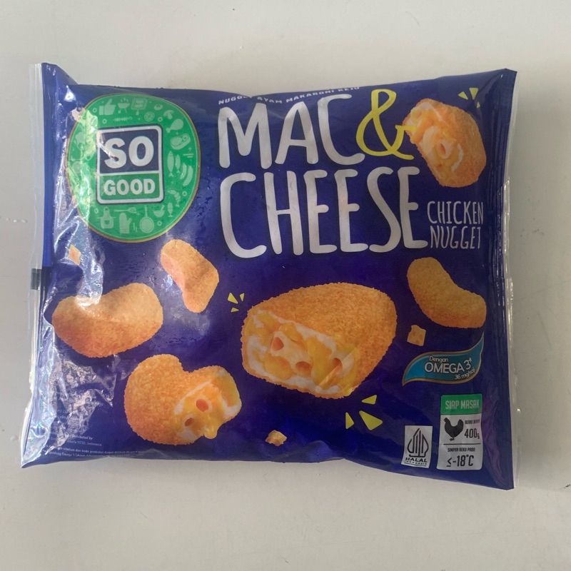 

so good mac & cheese chicken nugget 400gr