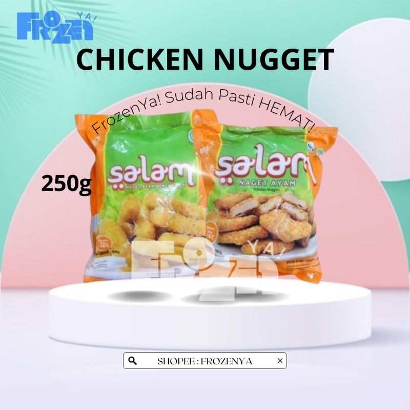 

FROZENYA CHICKEN NUGGET SALAM 250G DAN 500G