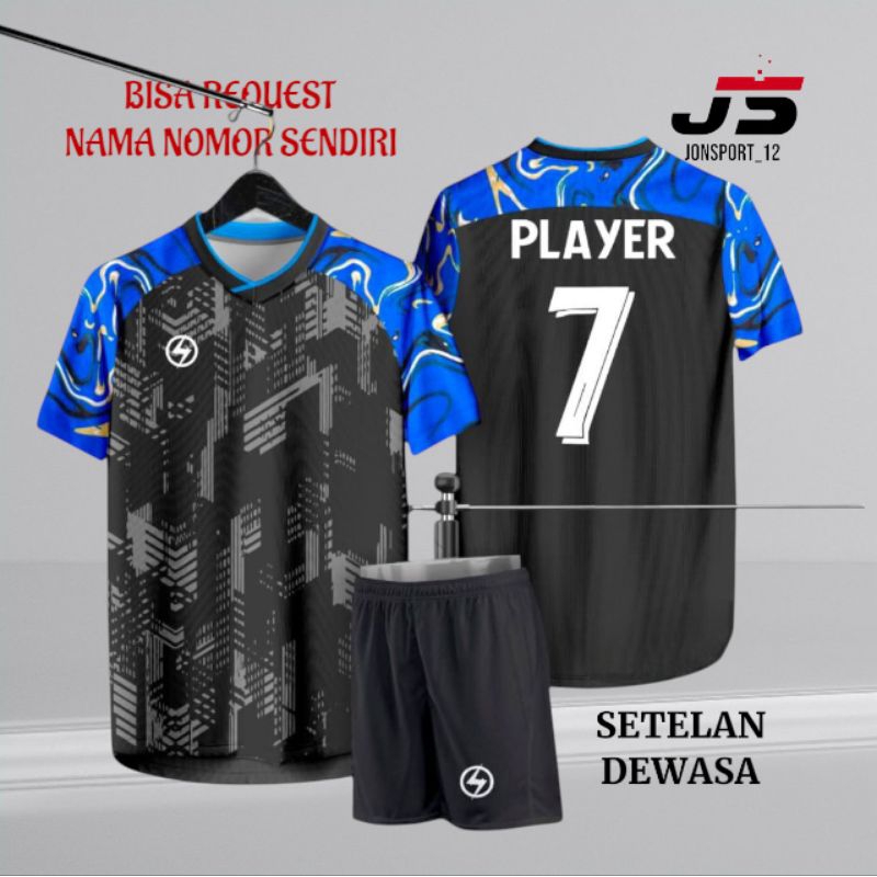 JERSEY FUTSAL GRATISS SABLON NAMA NOMOR BAJU FUTSAL SETELAN DEWASA KAOS OLAHRAGA PRIA