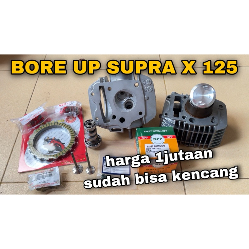 Paket Bore Up KPH Supra X 125, Karisma Spek Harian Touring