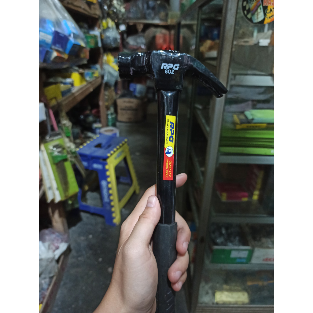 Palu Kambing Hitam / Palu Besi Magnet / Palu Pipa / Martil Besi / Palu Gerigi Gagang Karet RPG 8 OZ 