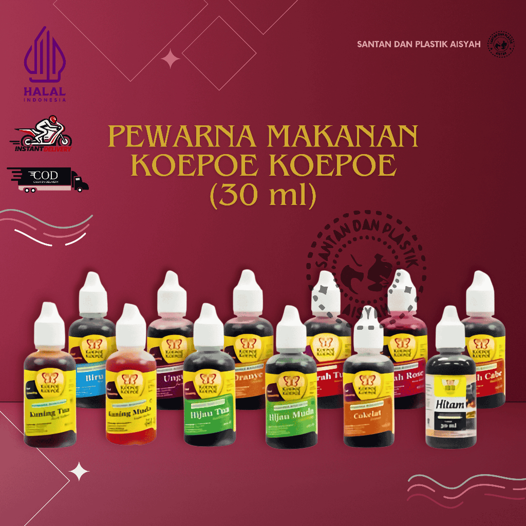 

PEWARNA MAKANAN KOEPOE KOEPOE (30 ml)