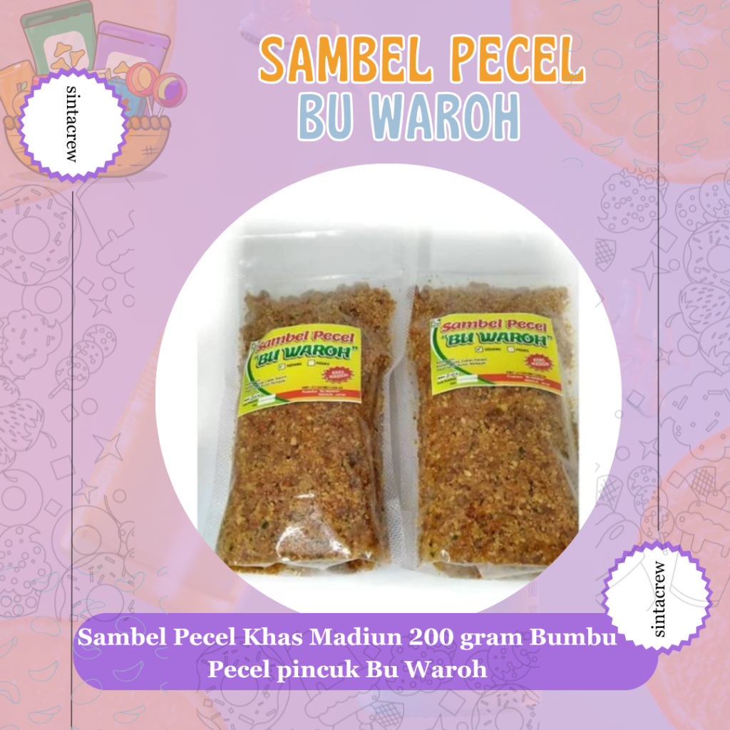 

Sambel Pecel Khas Madiun 200 gram Bumbu Pecel pincuk Bu Waroh