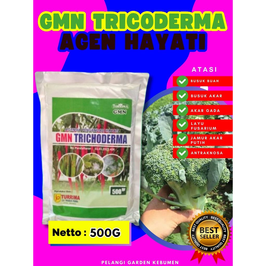 BEBAS JAMUR  Tricoderma Murni Isi 500Gram, Tricoderma Organik Isi 500Gram, Tricoderma Padat Isi 500G