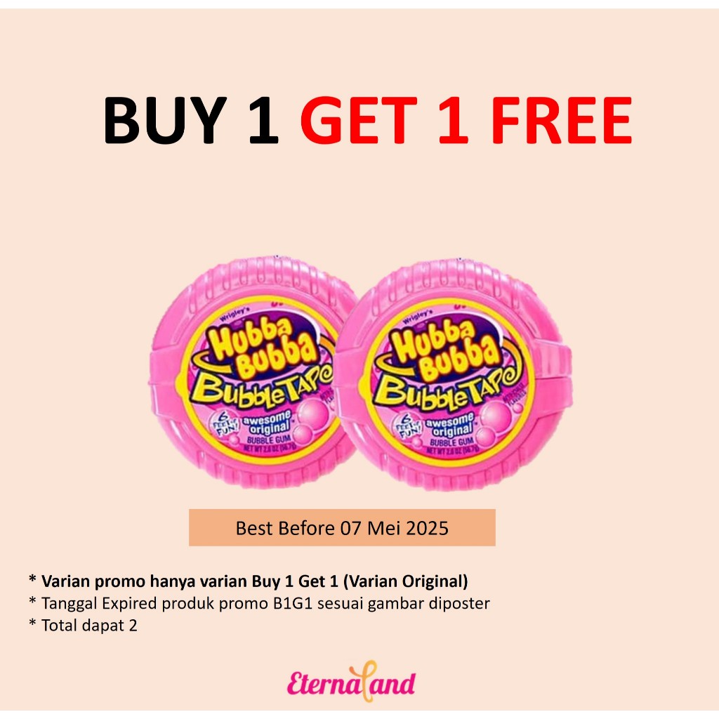 

Hubba Bubba Gum Tape - permen karet hubba bubba aneka rasa