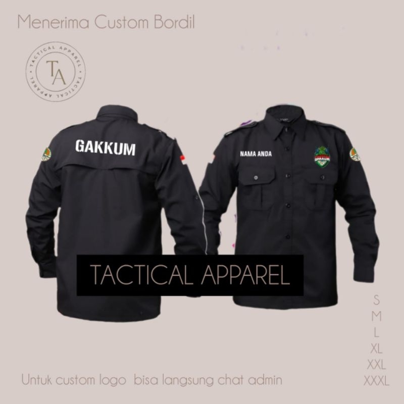Kemeja PDH GAKKUM (Bisa custom logo)