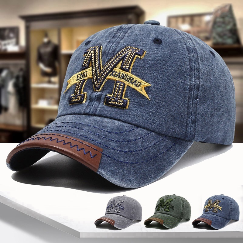 Topi Baseball Uniseks Remaja Bordir M Gaya Korea Keren Terbaru Topi Original Dewasa Material Jeans B