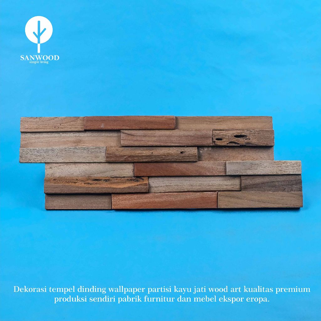 Panel Dinding / Wallpanel Colorado dinding Karakter Rayap Finishing rustic wool