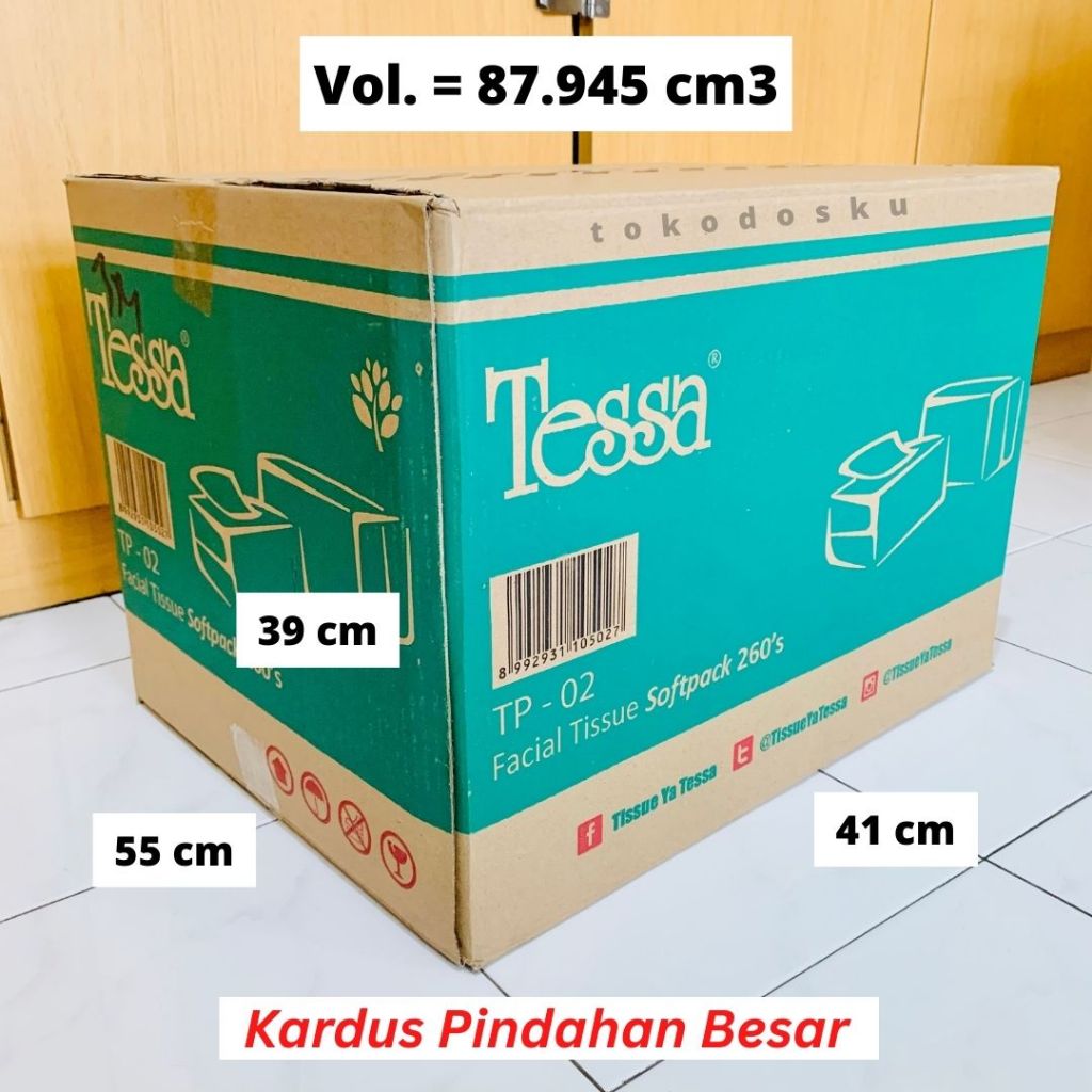 (TP02) KARDUS BESAR PINDAHAN MURAH, PACKING TEBAL, BOX BESAR, DOS BEKAS TISU