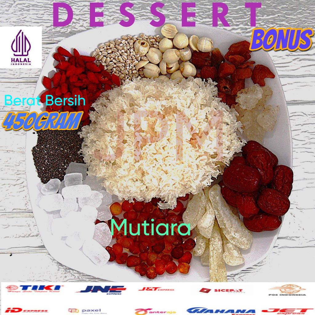 

[ Racikan PAS ] PEACH GUM MUTIARA PREMIUM + SHOW BIRD NEST BANYAK KHASIATNYA BERAT BERSIH 450 GRAM