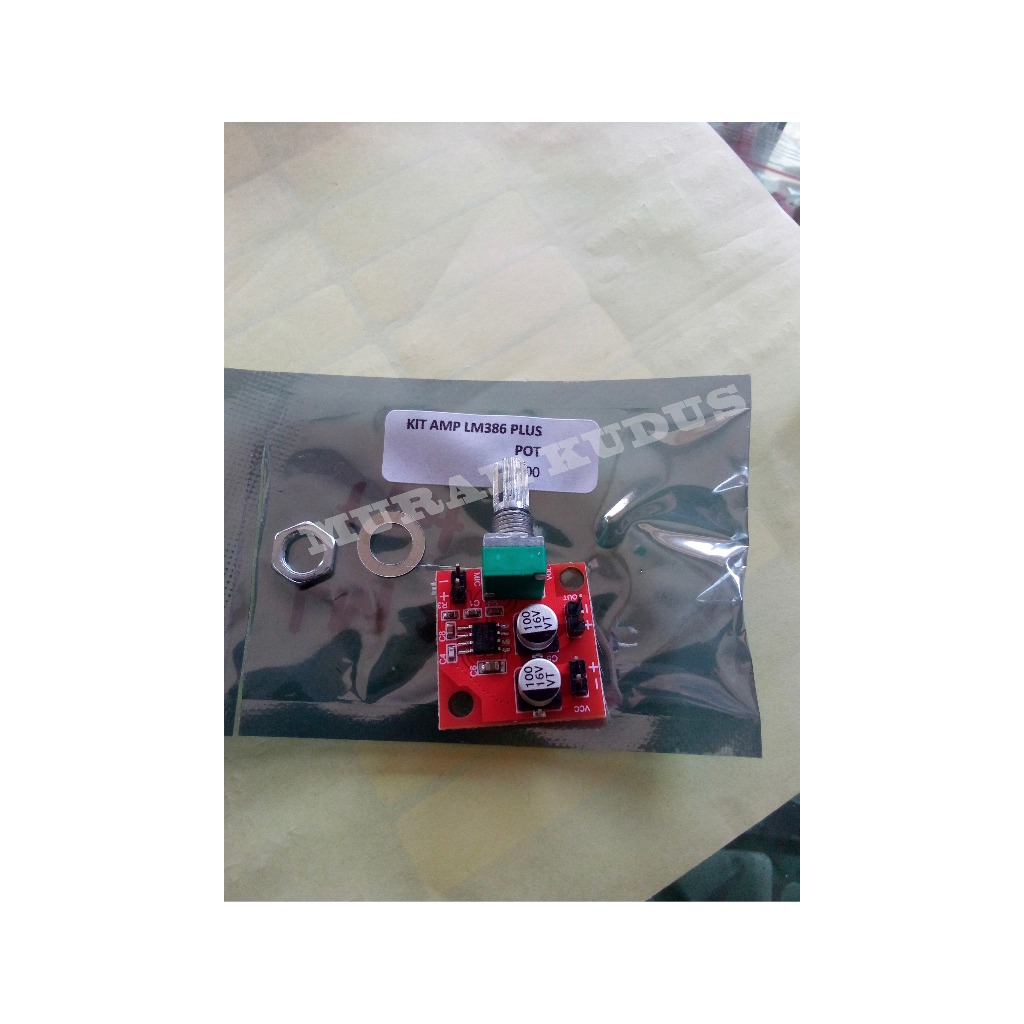 KIT MODUL AMPLI LM386 PLUS POTENSIO