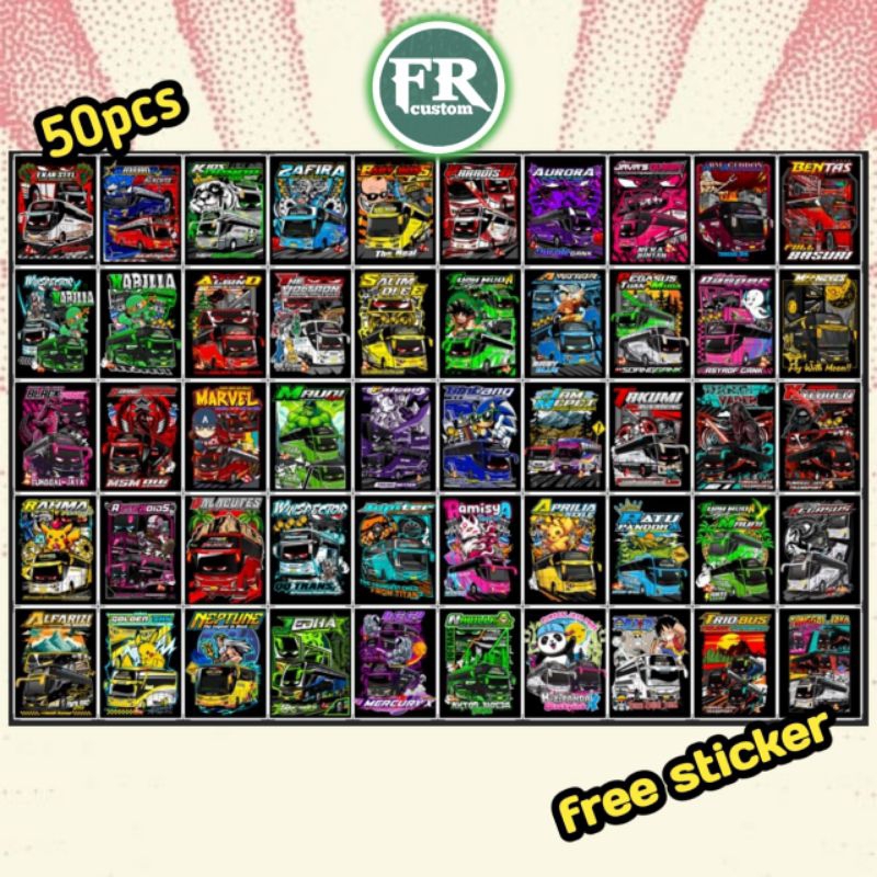 

Sticker TCI Pemburu Basuri 50 pcs - Stiker Bus Mania Terbaru