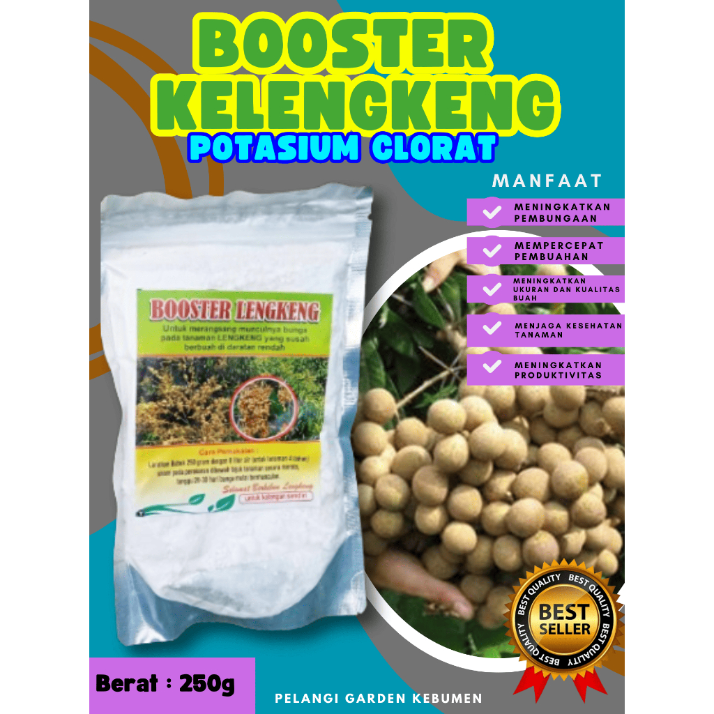PROMO  Booster Kelengkeng Kcl03 Murni 1Kg, Booster Kelengkeng Kristal, Booster Kelengkeng Kcl03
